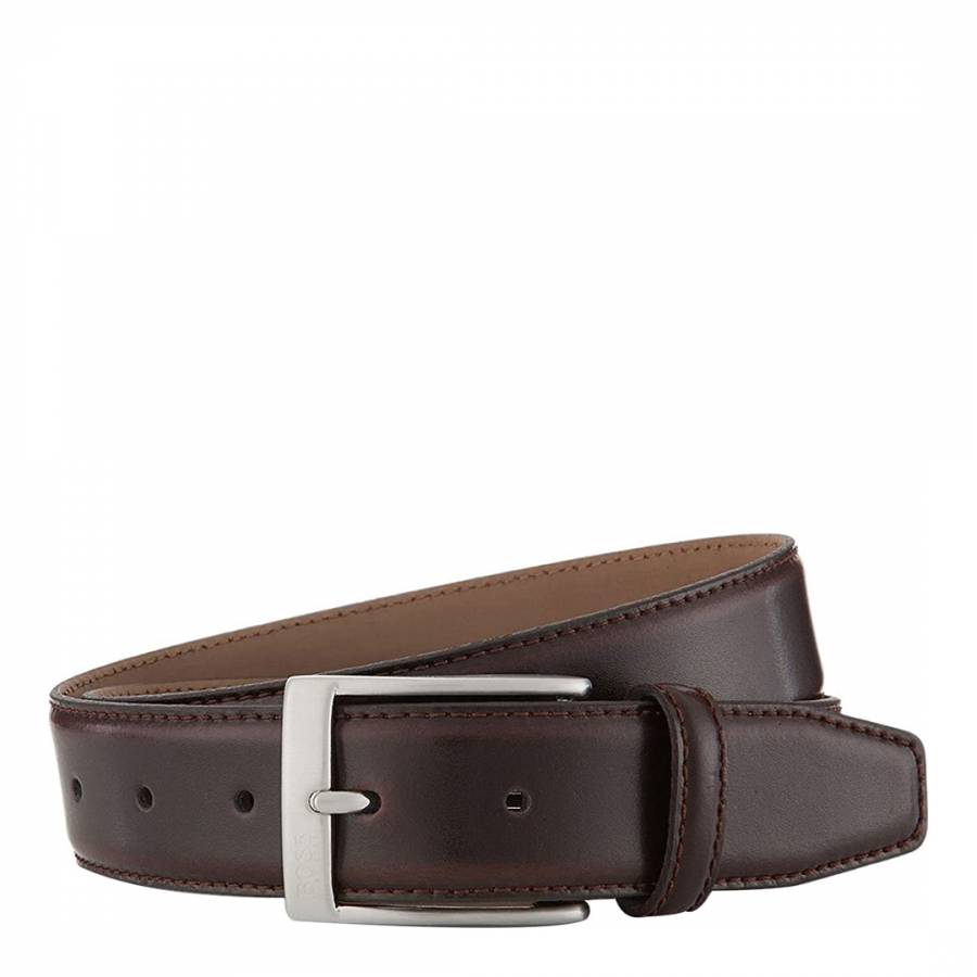 Dark Brown Esily Leather Belt - BrandAlley