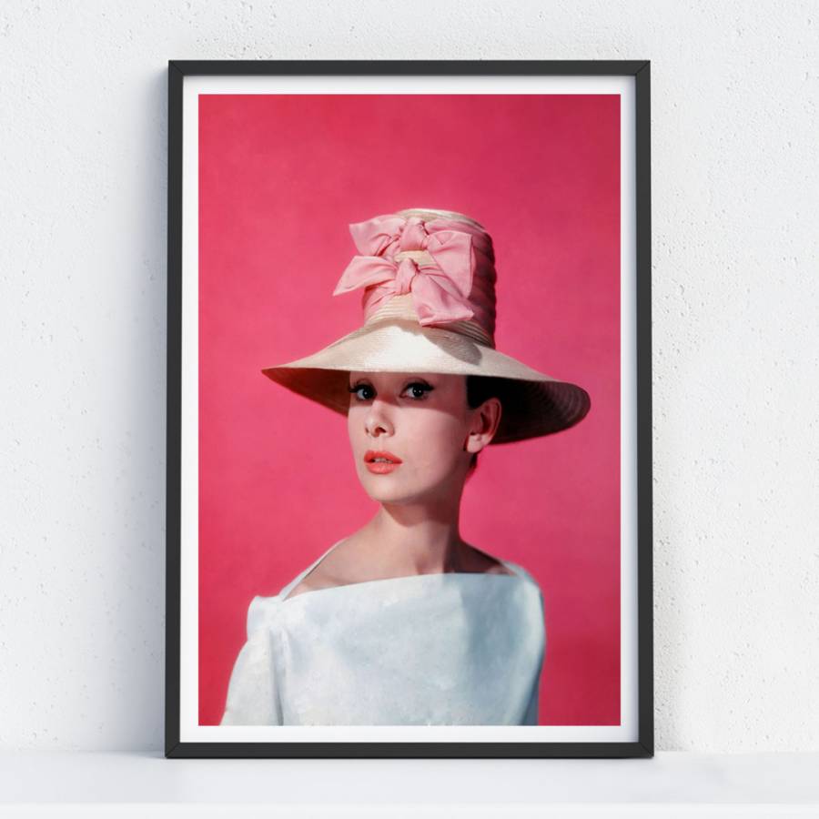 Audrey Hepburn Wearing a Sun Hat - BrandAlley