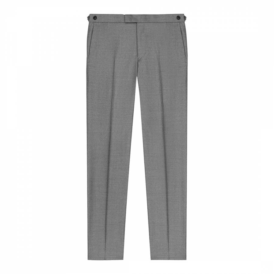 Grey Woking Slim Wool Suit Trousers - BrandAlley