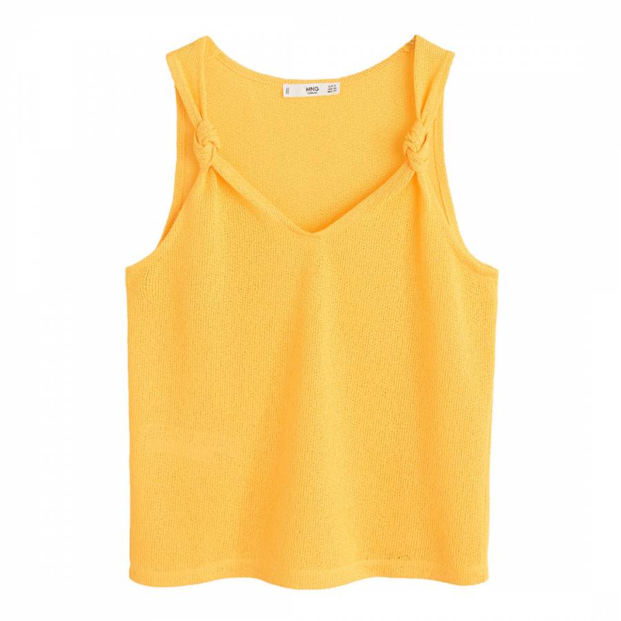 Mustard Knot Knitted Top - BrandAlley