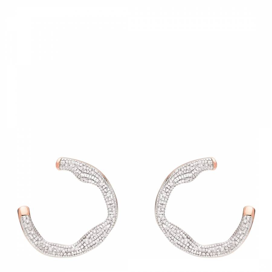 riva diamond circle wrap earrings