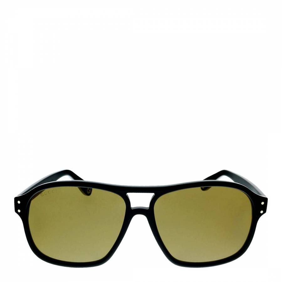 Men's Black Gucci Sunglasses 55mm - BrandAlley