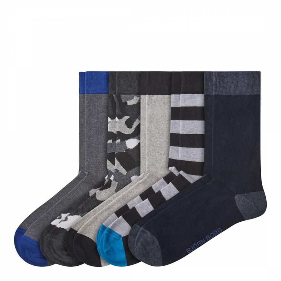 Total Eclipse Noos Essential Socks 5-Pack - BrandAlley