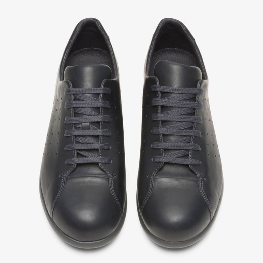 Charcoal Pelotas XL Leather Sneakers - BrandAlley