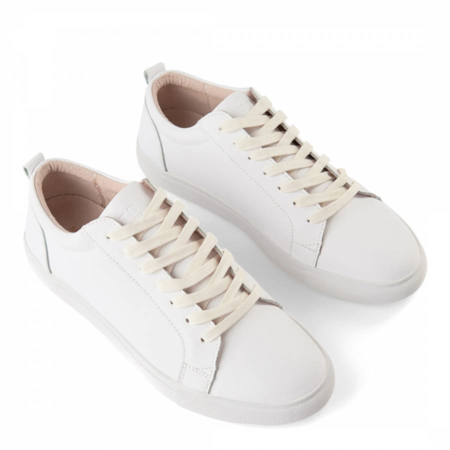 White Leather Cole II Sneakers - BrandAlley
