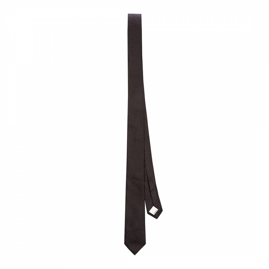 Black Silk Valentino Tie - BrandAlley