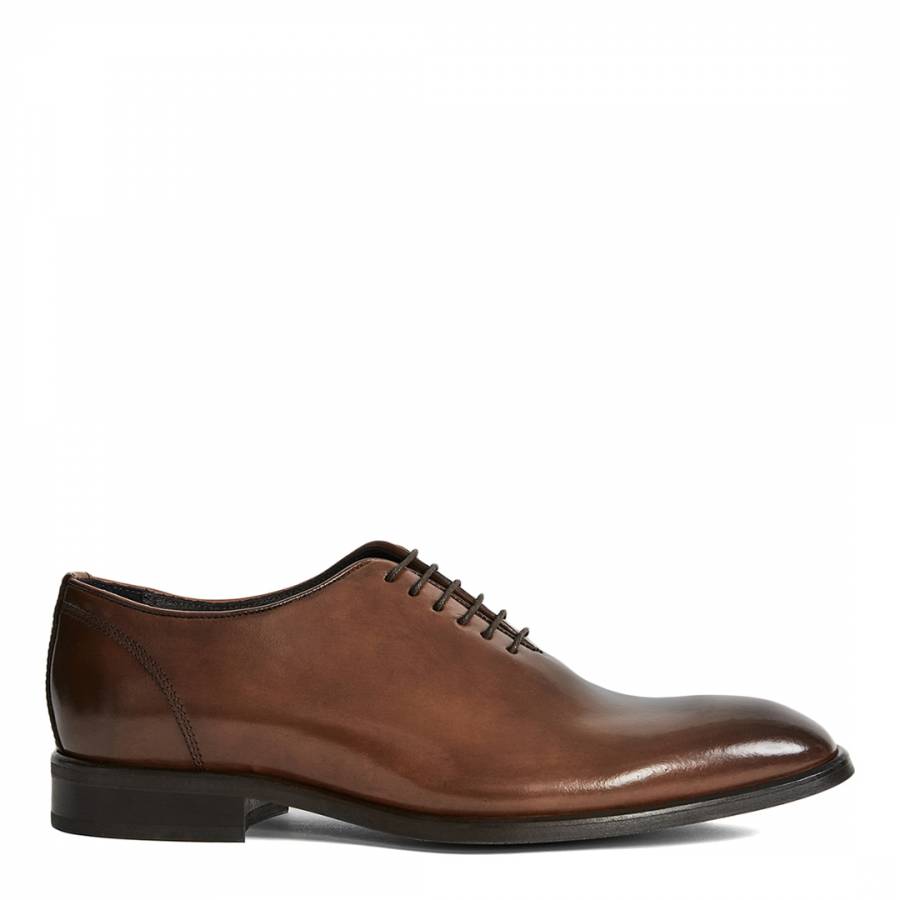 Brown Leather Dominic Shoes - BrandAlley