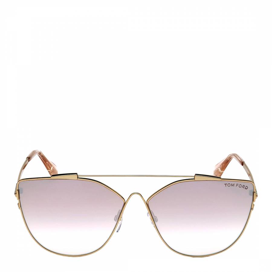 Women's Gold Tom Ford Sunglasses 64mm - BrandAlley
