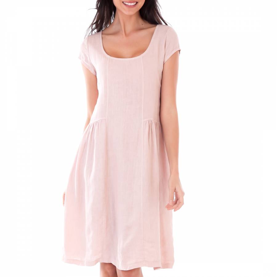 Pink Linen Dress - BrandAlley