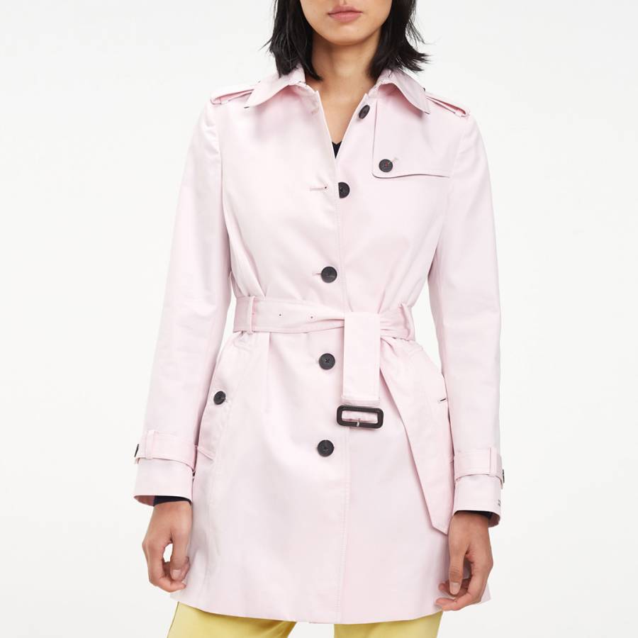 Lilac Belted Cotton Trench Coat - BrandAlley