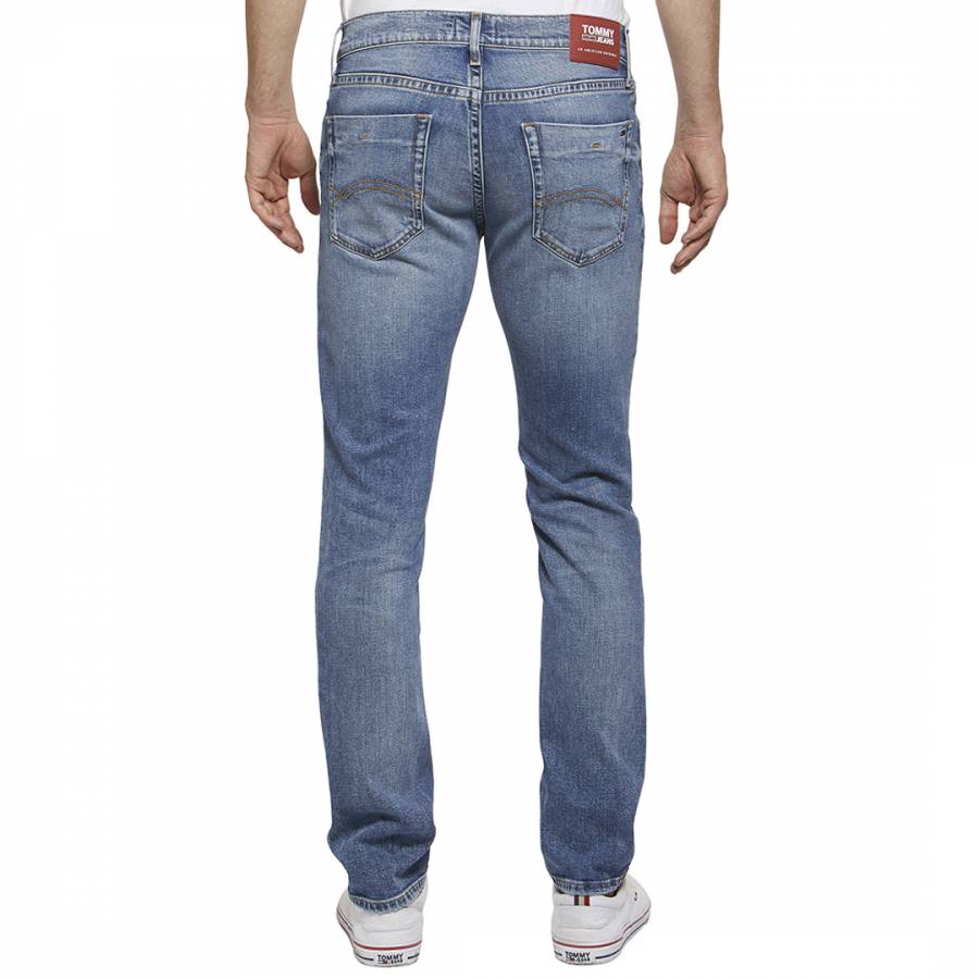 Mid Blue Scanton Heritage Stretch Jeans - BrandAlley