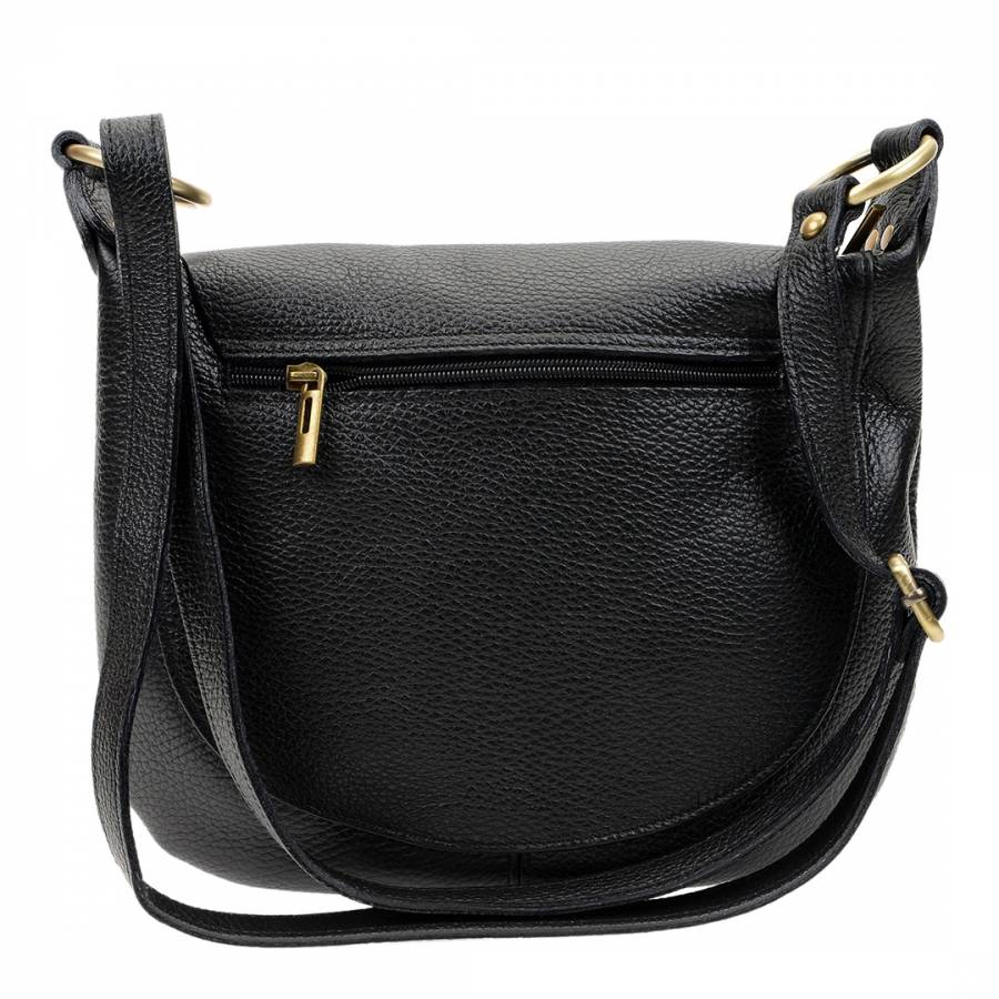 Black Leather Shoulder Bag - BrandAlley