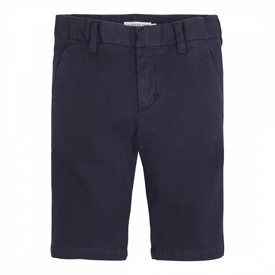 Boy's Navy Slim Stretch Shorts - BrandAlley