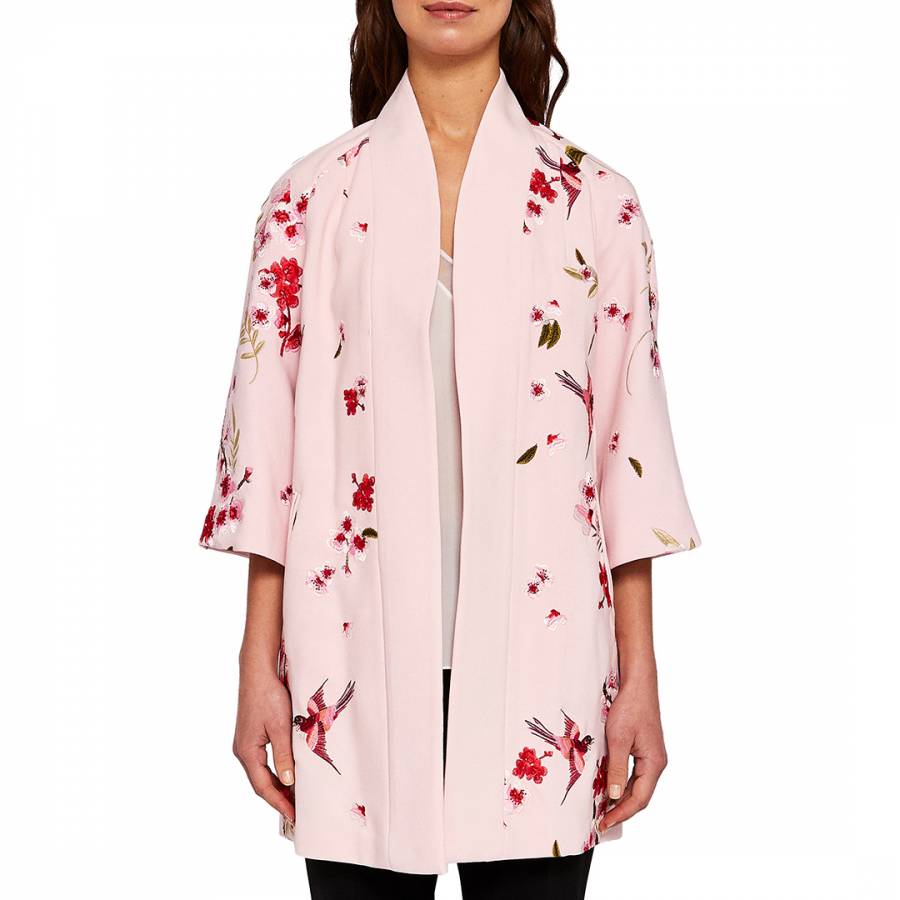 Light Pink Isolede Spring Kimono - BrandAlley