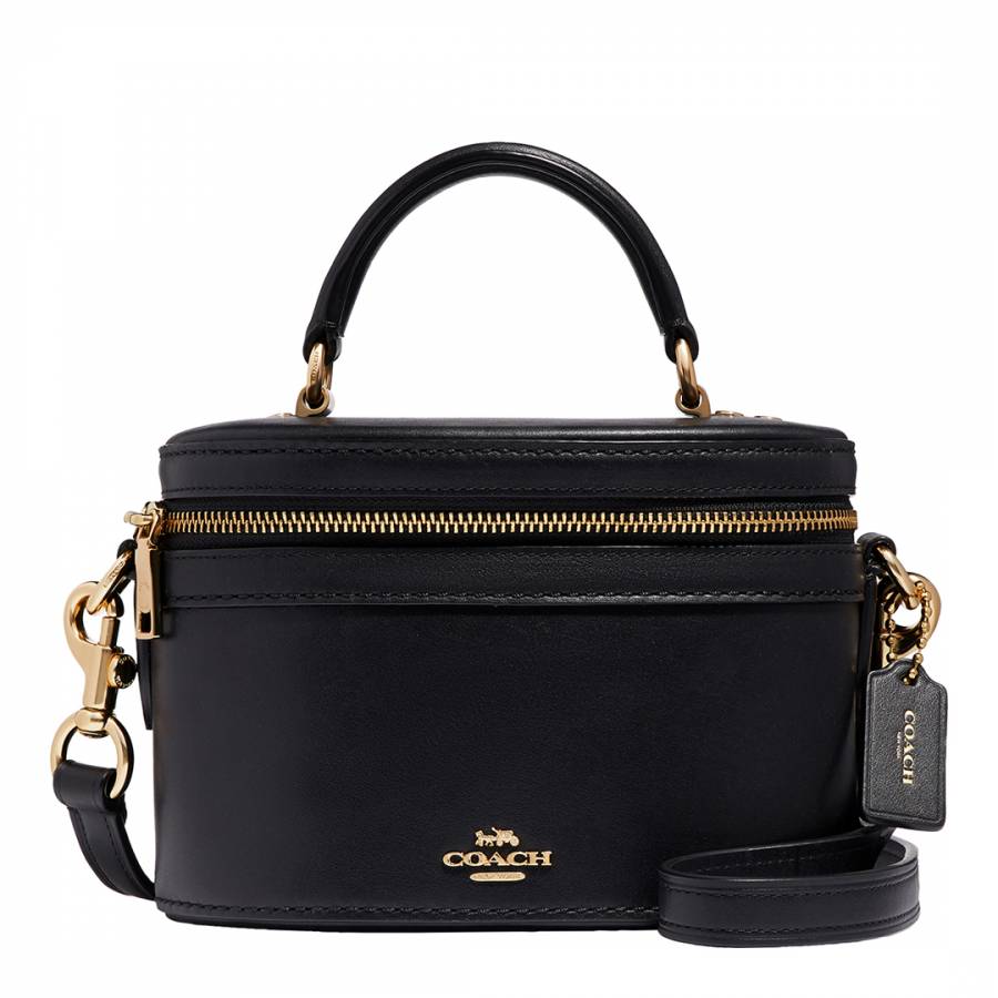 Black Refined Calf Leather Trail Bag - BrandAlley
