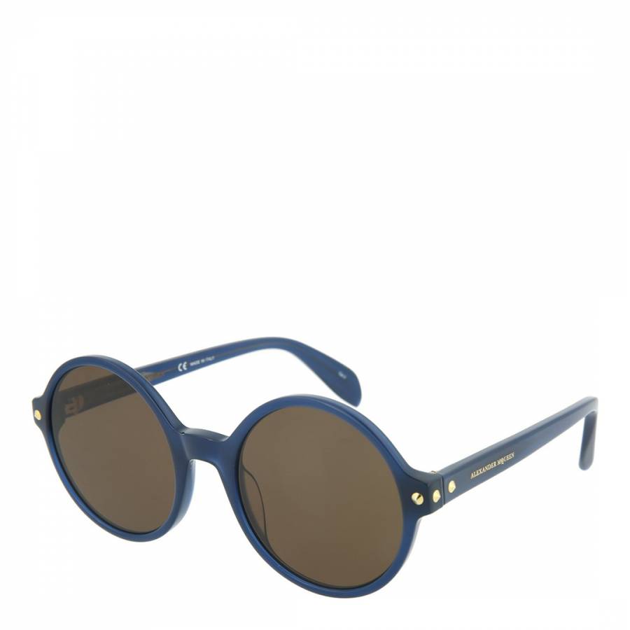 Women's Blue Alexander McQueen Sunglasses 56mm - BrandAlley