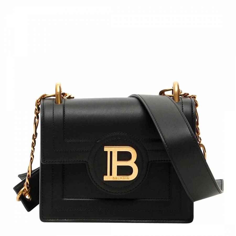 Black Leather Balmain Shoulder Bag - BrandAlley