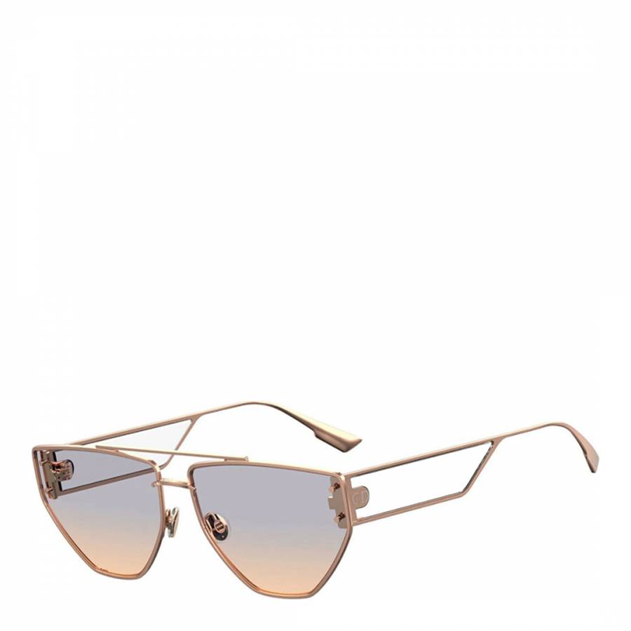 Women's Gold Copper Christian Dior Sunglasses 61mm - BrandAlley