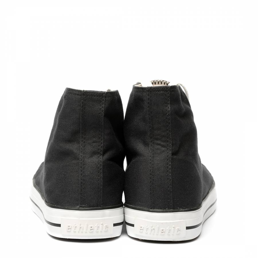 Black White Sole Eth High Top Trainers - BrandAlley