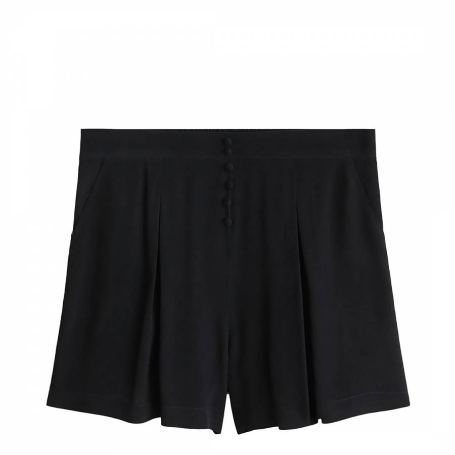 Black Pleated Shorts - BrandAlley