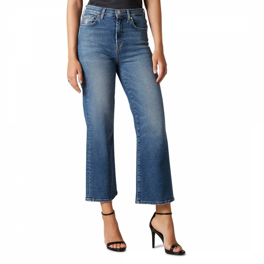 Blue Cropped Alexa Luxe Stretch Jeans - BrandAlley