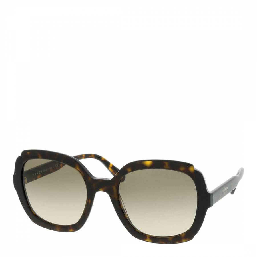 Women's Brown Tortoise Prada Sunglasses 54mm - BrandAlley