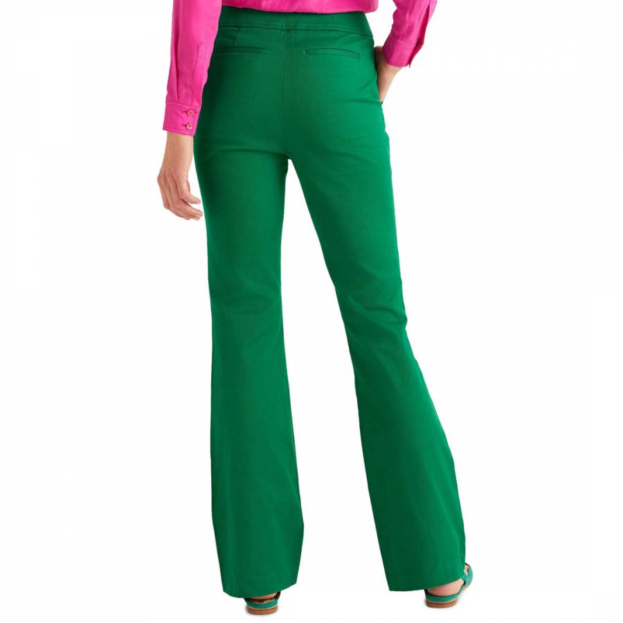 Green Westmoreland Bootcut Trousers - BrandAlley
