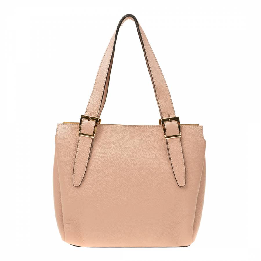 Pink Leather Shoulder Bag - BrandAlley