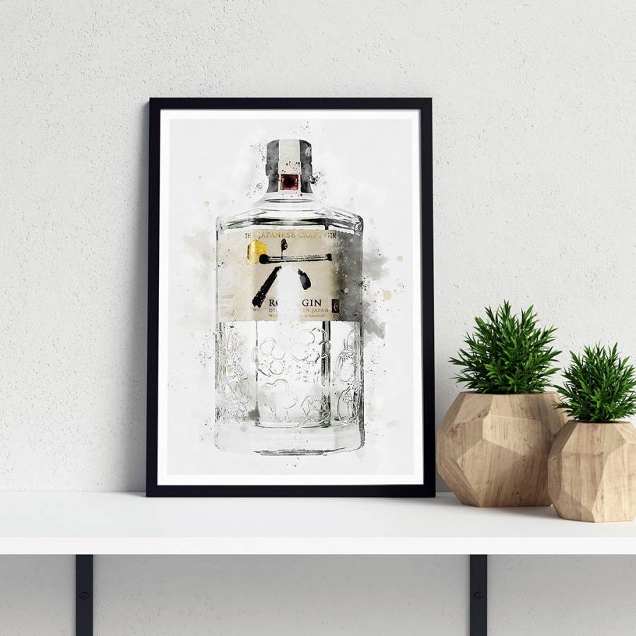 Roku Gin 44x33cm Framed Print - BrandAlley