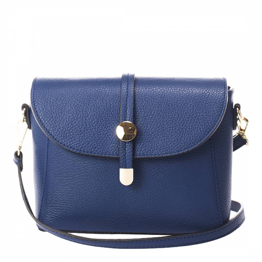 Blue Leather Crossbody Bag - BrandAlley