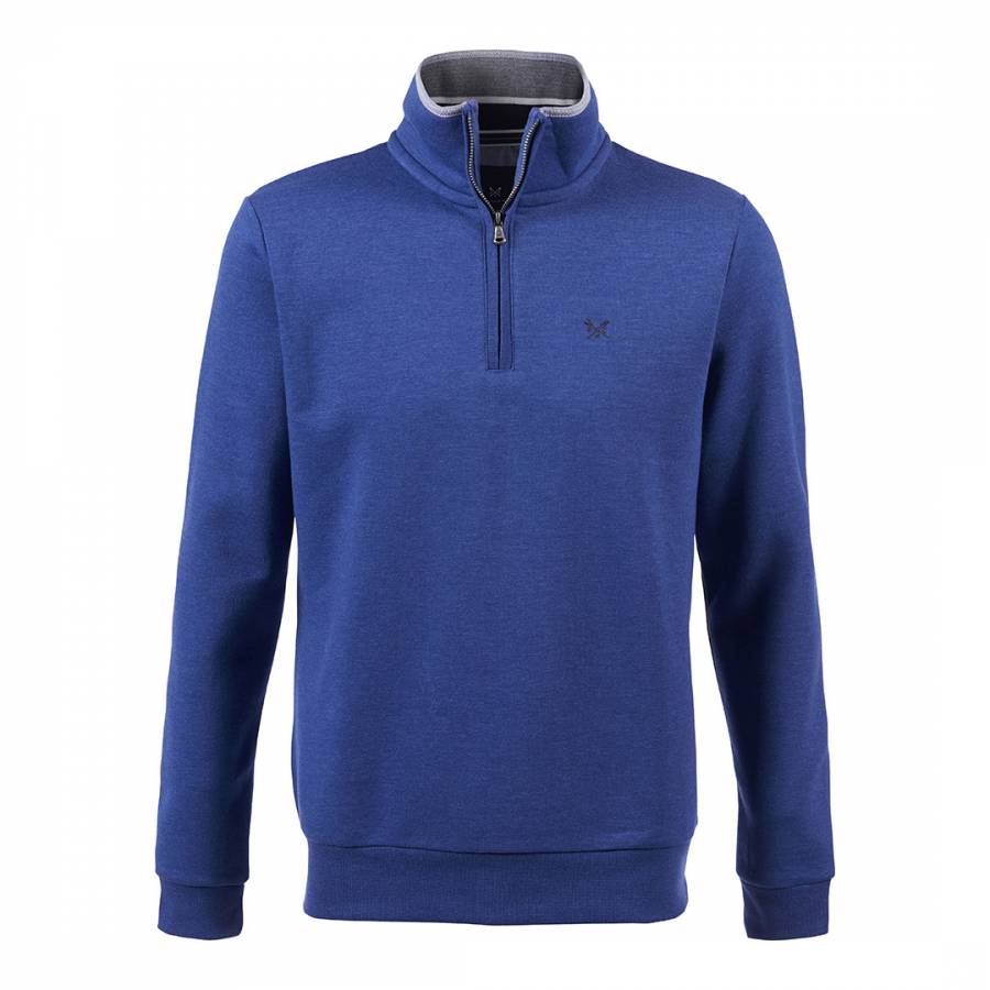 Blue Half Zip Sweatshirt - BrandAlley