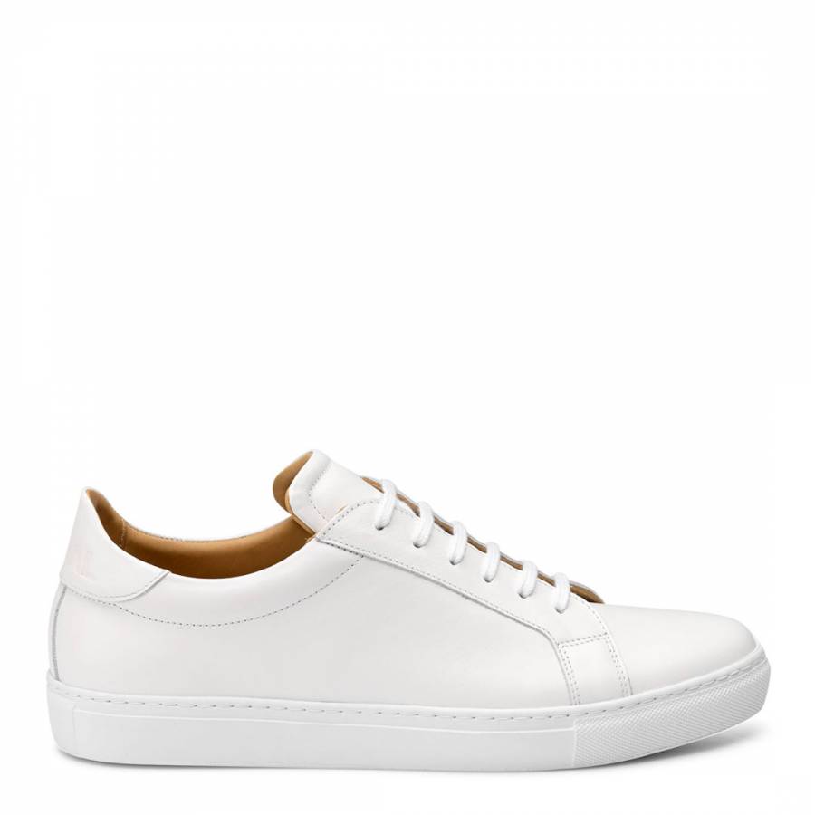 All White Leather Sneaker - BrandAlley