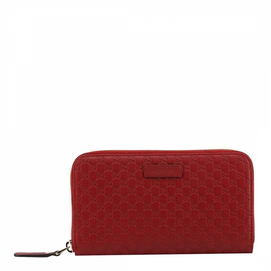 Women&#39;s Red Gucci Guccissima Wallet - BrandAlley
