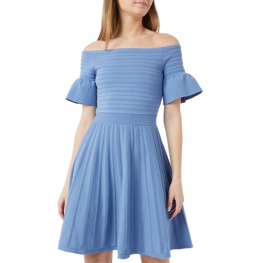Light Blue Criptum Knit Dress - BrandAlley