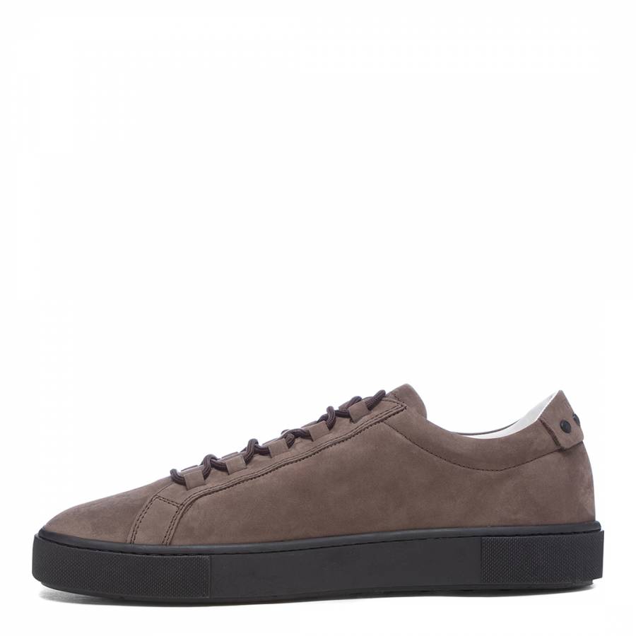 Brown Suede Lace Up Sneakers - BrandAlley