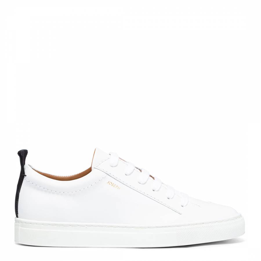 White Leather The Becker Sneaker - BrandAlley