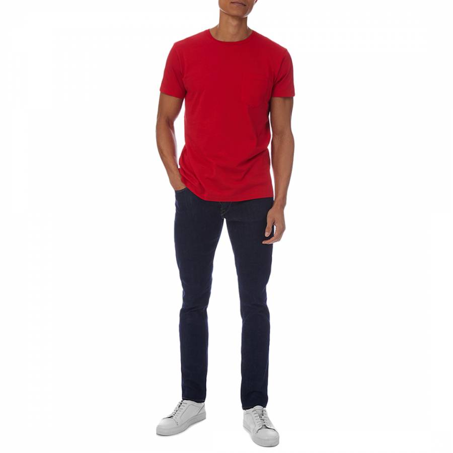 Red Pocket Cotton T-Shirt - BrandAlley