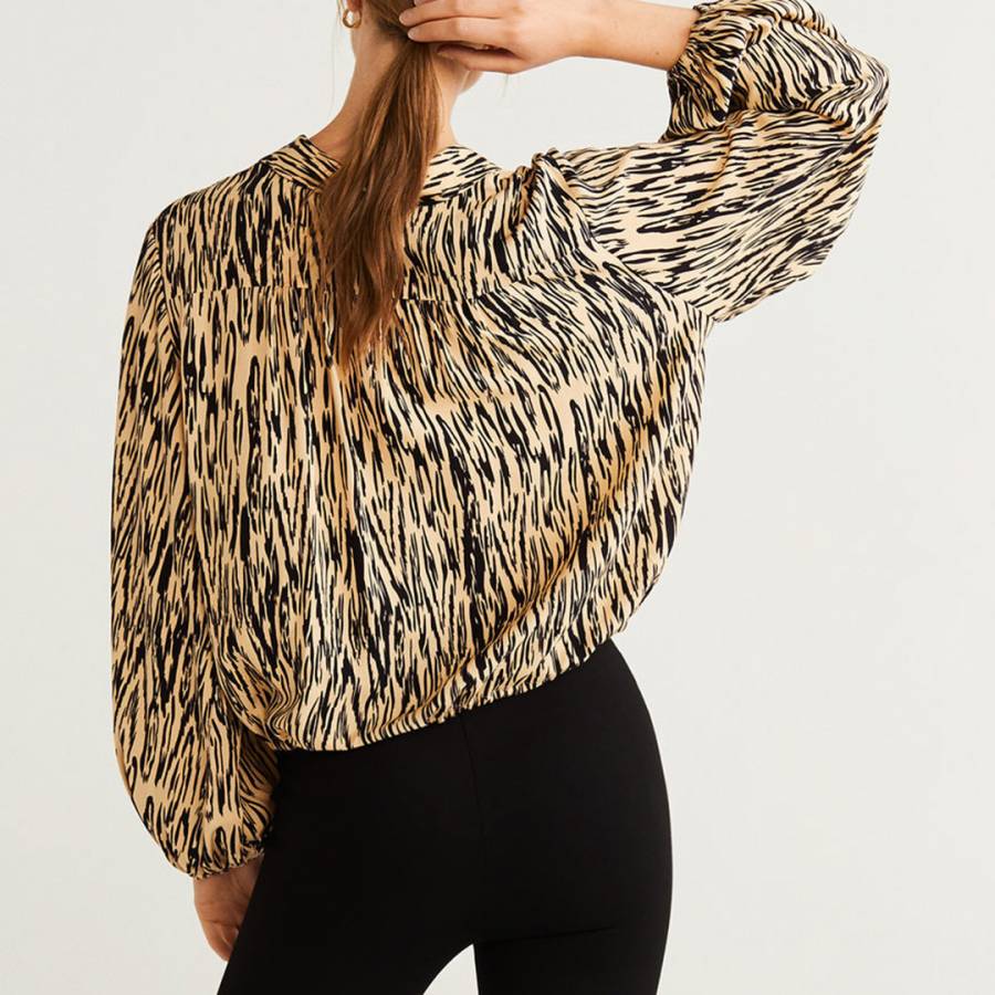 Black Leopard Print Shirt - BrandAlley