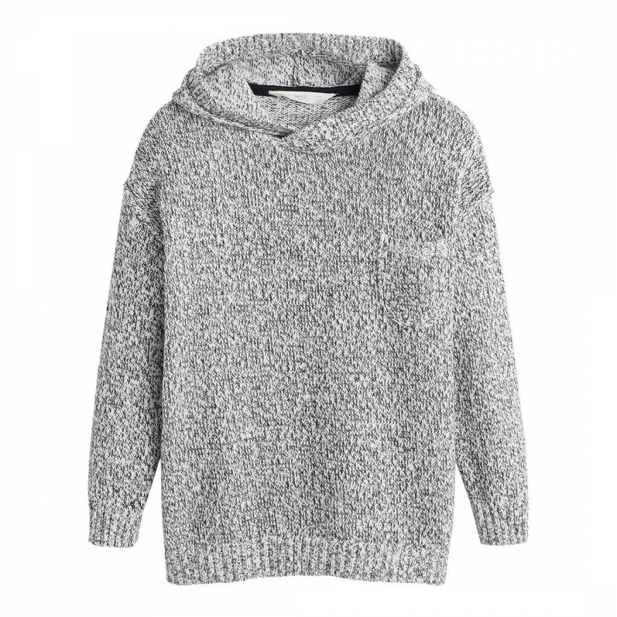 Boy's Grey Hooded Sweater - BrandAlley