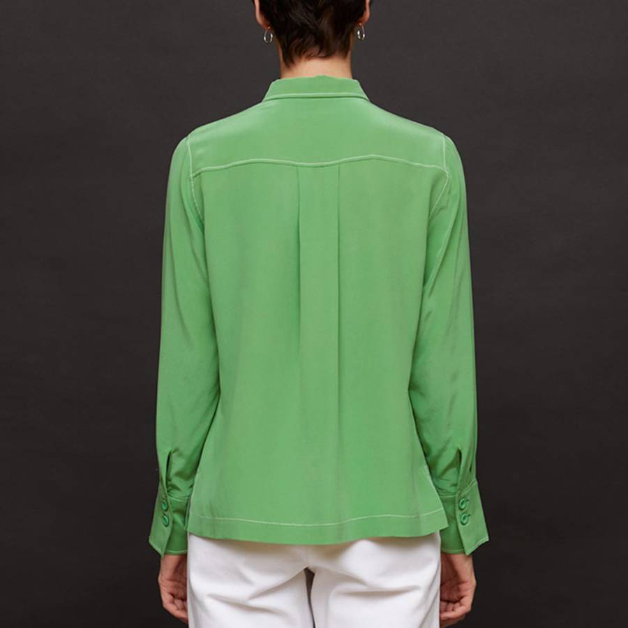 Green Silk Shirt - BrandAlley
