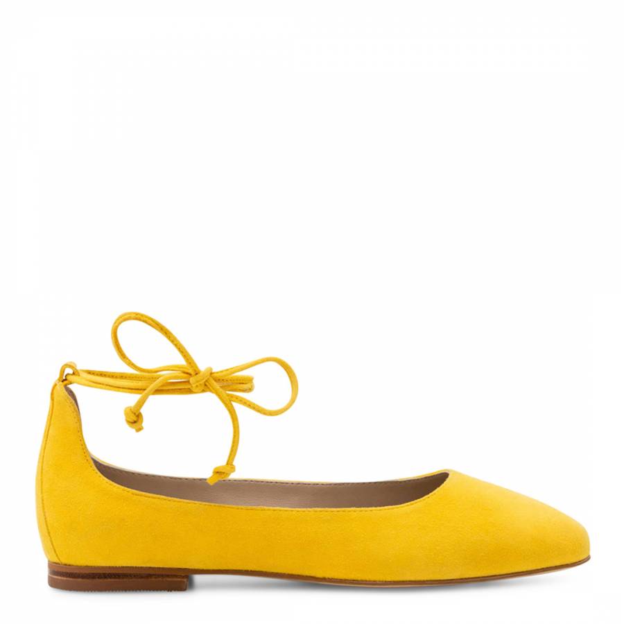 Yellow Effie Ballet Flats - BrandAlley