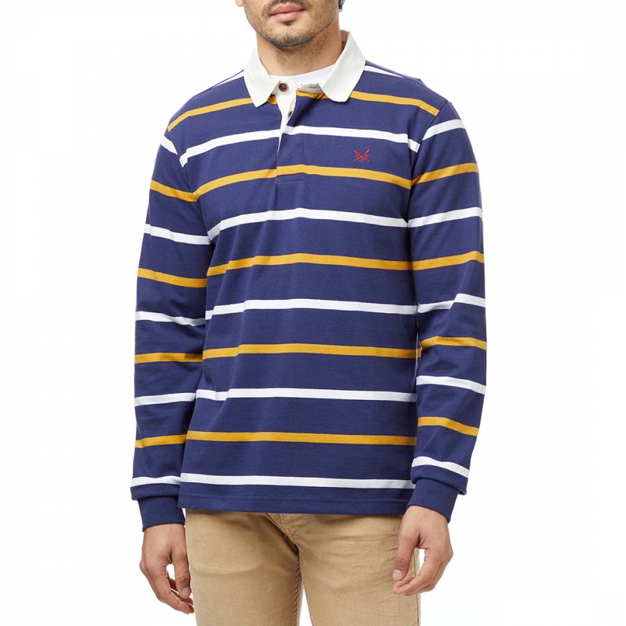 Multi Stripe Cotton Rugby Top - BrandAlley