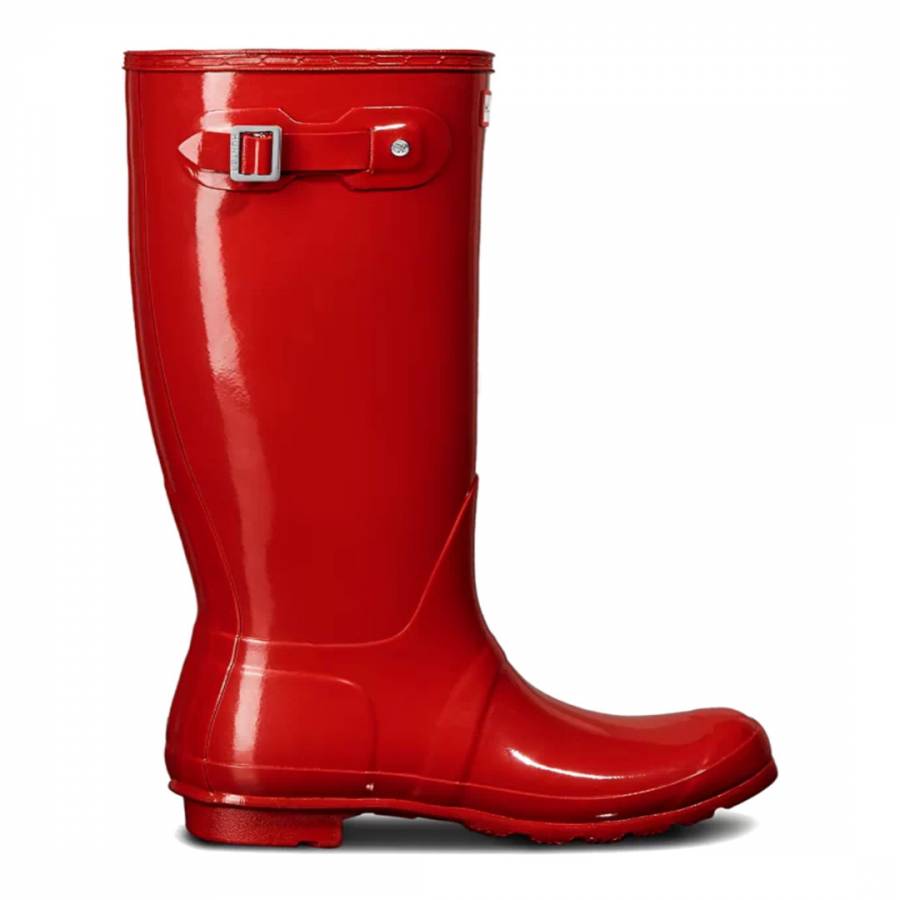 Military Red Original Tall Gloss Boots - BrandAlley