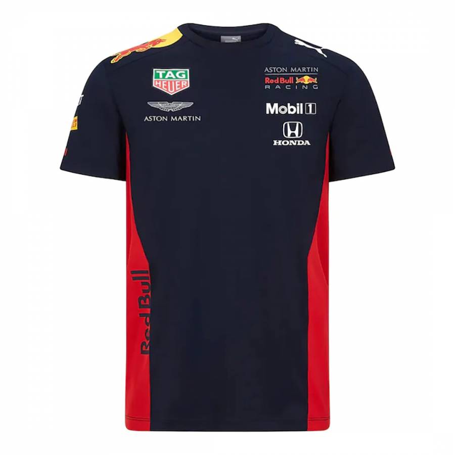 Men's Navy Aston Martin Red Bull Racing FW Seasonal T-Shirt - BrandAlley