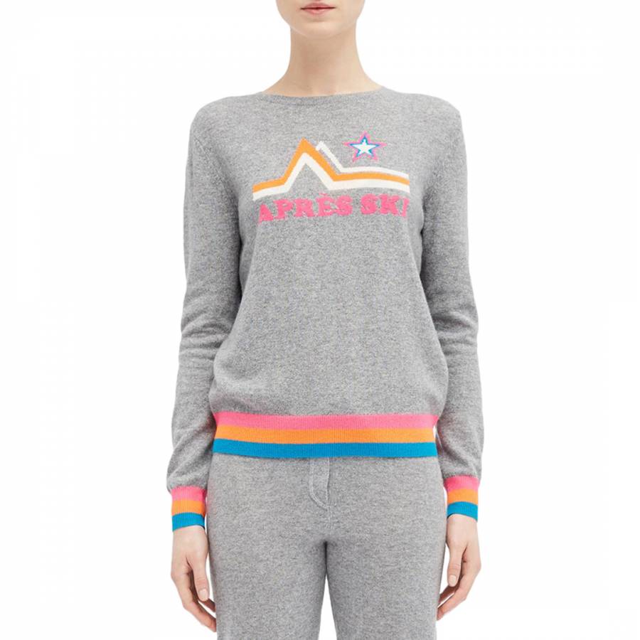 Chinti and Parker Light Grey Apres Ski Cashmere Jumper