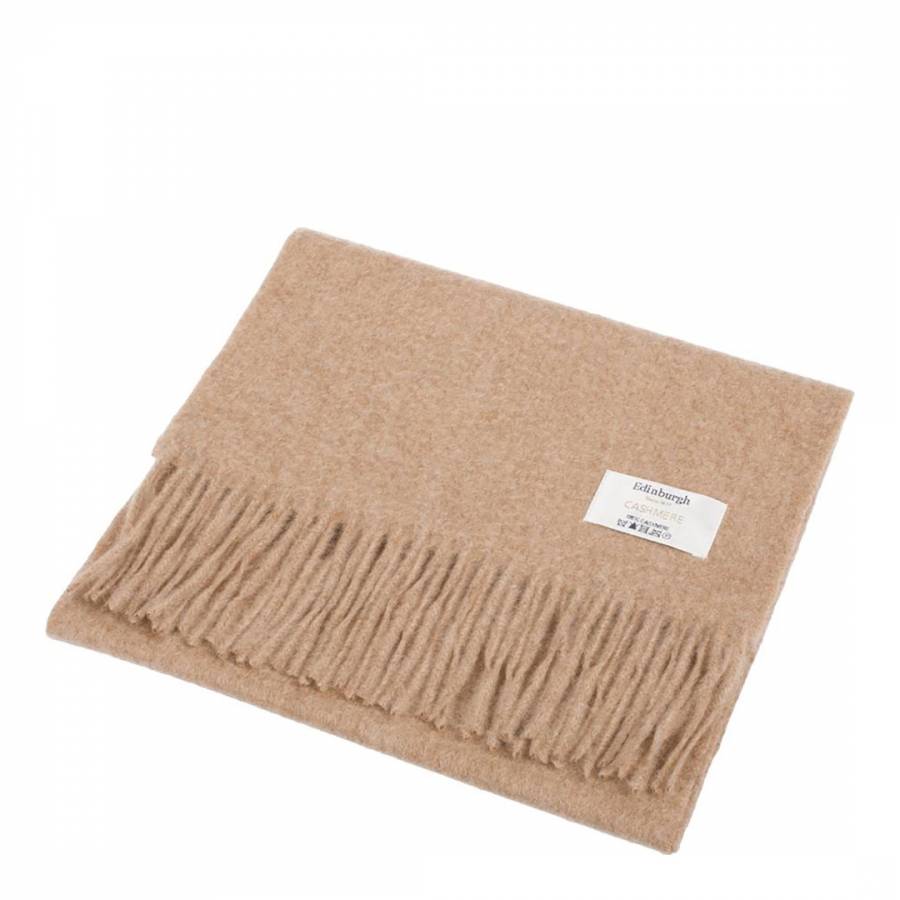 Natural Cashmere Scarf - BrandAlley