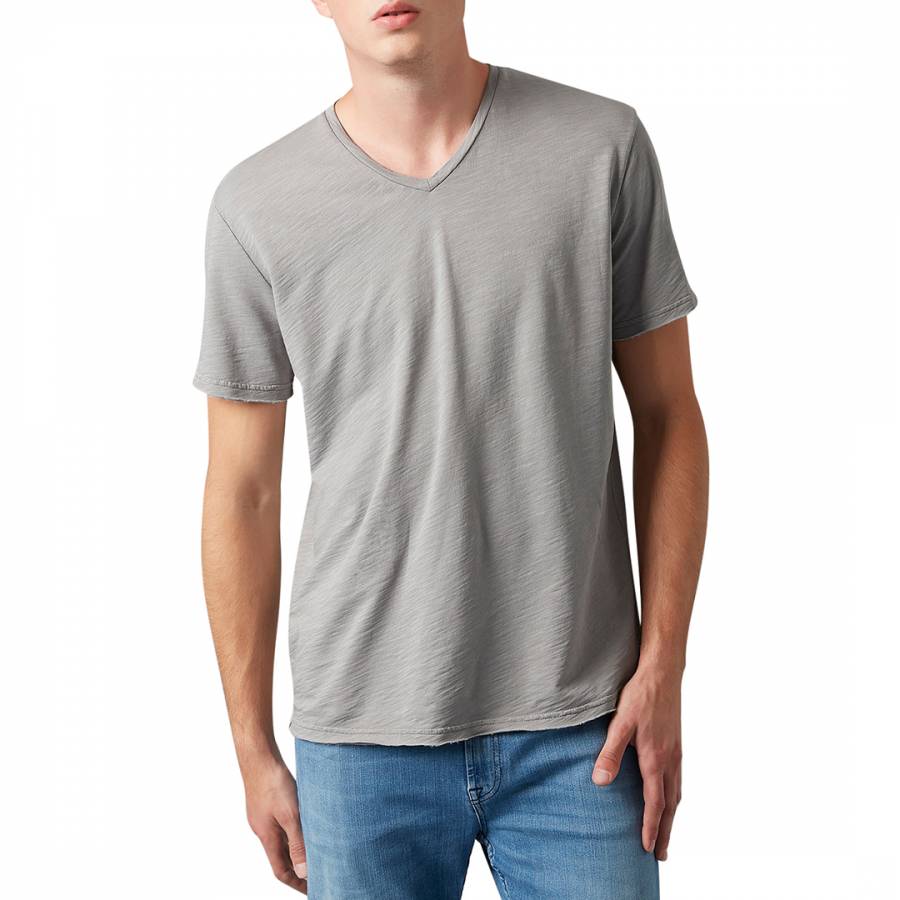 Grey V-Neck T-Shirt - BrandAlley