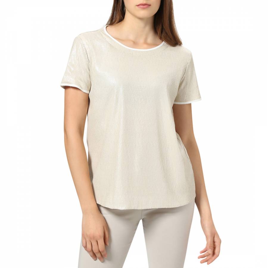 Cream Short Sleeve Top - BrandAlley