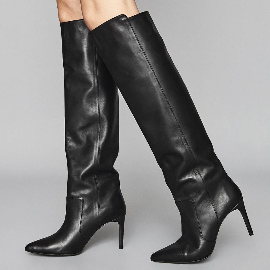Black Zinnia Knee High Boots - BrandAlley