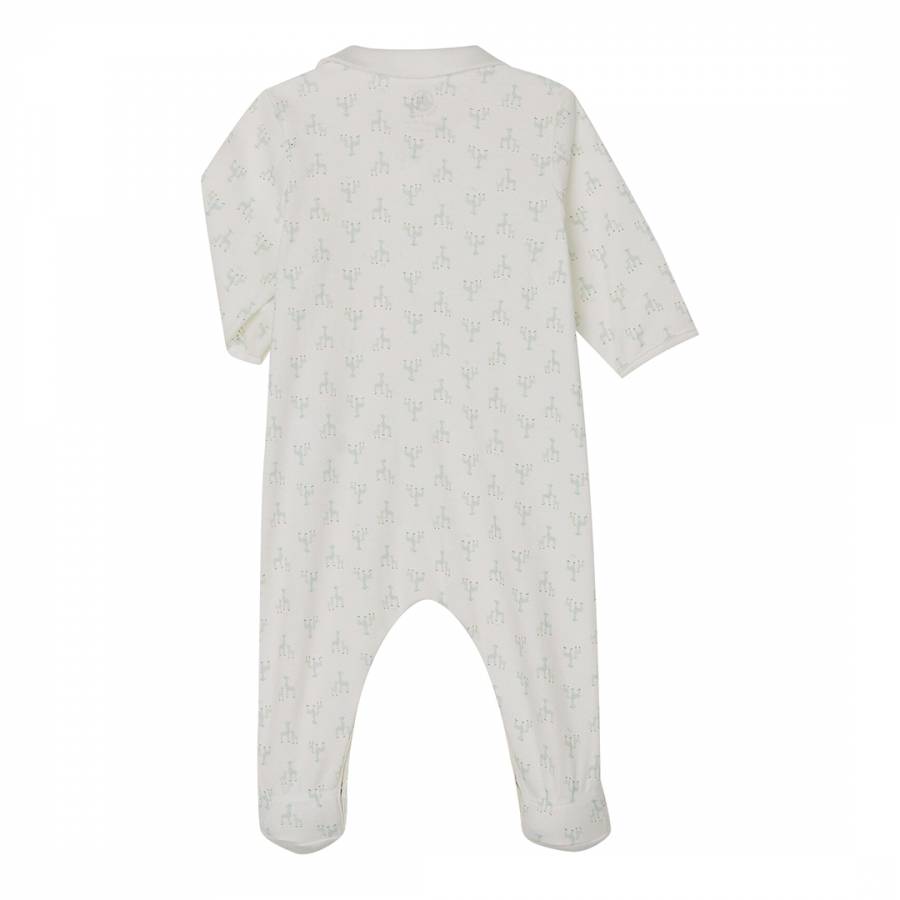 Baby Boy's Grey Ribbed Sleepsuit - BrandAlley